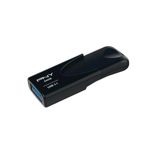 PNY ATTACHE 4 64GB CHIAVETTA USB 3.1 NERO