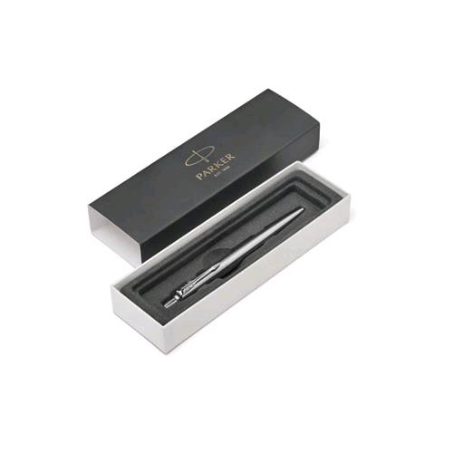 PARKER JOTTER STAINLESS STEEL CT PENNA A SFERA BLU PUNTA TONDA 1mm PUNTALE CROMATO CONF REGALO