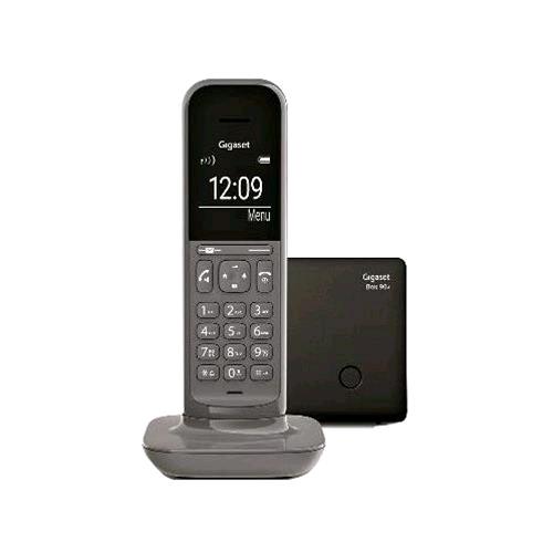 GIGASET CL 390A CORDLESS DECT CON SEGRETERIA RUBRICA TELEFONICA 150 NUMERI FUNZIONE BABY MONITOR DARK GREY