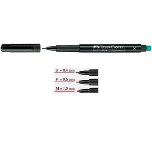 FABER CASTELL MULTIMARK MARCATORE PERMANENTE NERO PUNTA CONICA 0.40 mm CONF 10 Pz.