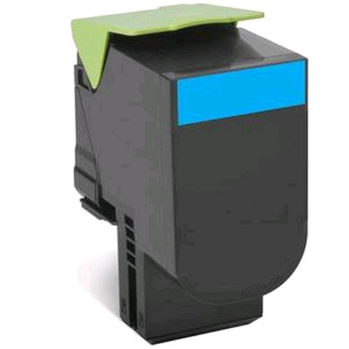 LEXMARK 80C2HCE TONER CIANO PER CX410 510 3.000 PAGINE