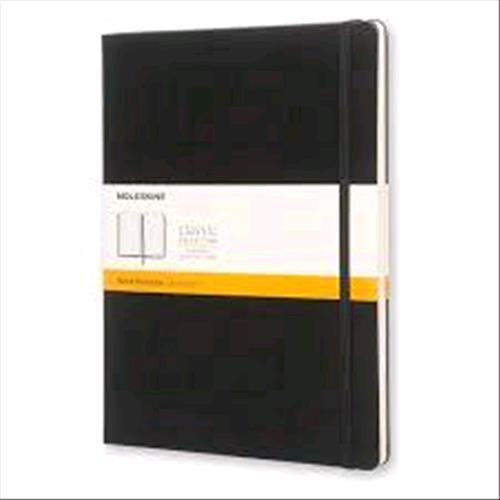 MOLESKINE TACCUINO COPERTINA RIGIDA EXTRA LARGE 19X25 cm RIGHE 96 FOGLI COL. NERO