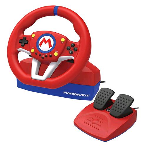 HORI NINTENDO SWITCH MARIO KART RACING WHEEL PRO MINI VOLANTE + PEDALIERA LICENZA UFFICIALE NINTENDO