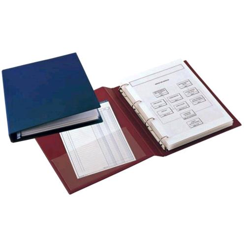 SEI ROTA SANREMO RACCOGLITORE 4 ANELLI A D DA 25MM IN COLPAN 220X300MM DORSO 4.5CM COL.BLU 