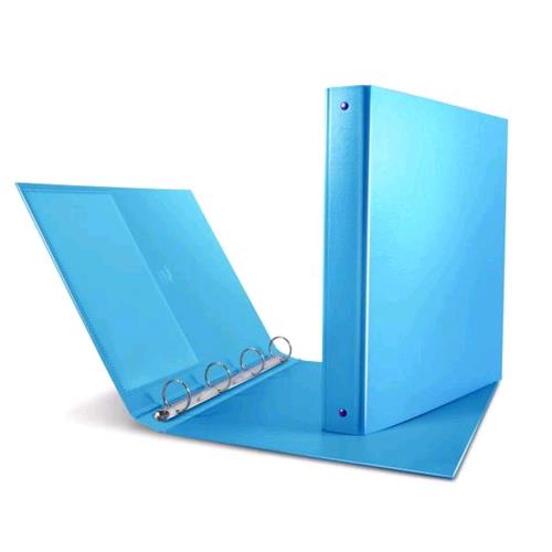 SEI ROTA NETTUNO RACCOGLITORE 4 ANELLI TONDI 30MM IN STRATOPAN 220X300MM A4 DORSO 3CM COL. AZZURRO