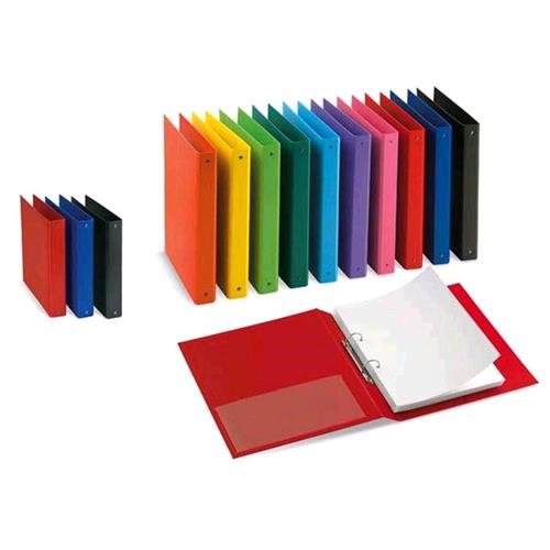 SEI ROTA NETTUNO RACCOGLITORE 2 ANELLI TONDI 30MM IN STRATOPAN 220X300MM A4 DORSO 3CM COL. BLU