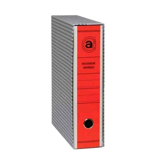 BREFIOCART UNIVERSALE REGISTRATORE COMMERCIALE 285X320X80 mm COL. ROSSO CONF 12 Pz.