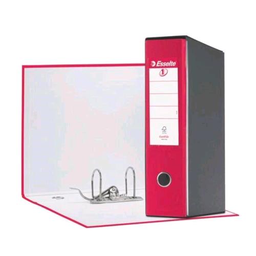ESSELTE EUROFILE G55 REGISTRATORE FORMATO PROTOCOLLO 230X330X80 mm COL. FUCSIA CONF 6 Pz.