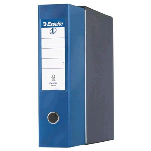 ESSELTE EUROFILE G55 REGISTRATORE FORMATO PROTOCOLLO 230X330X80 mm COL. BLU METALLIZZATO CONF 6 Pz.