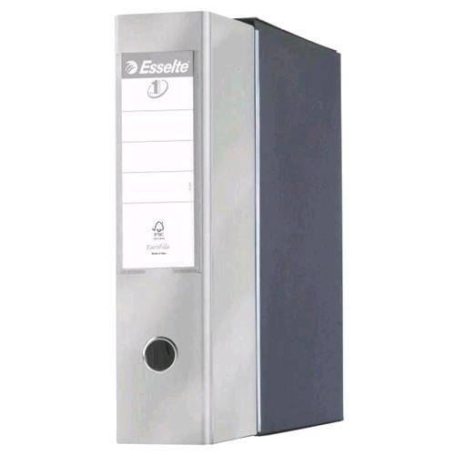 ESSELTE EUROFILE G53 REGISTRATORE FORMATO COMMERCIALE 230X300X80 mm COL. GRIGIO METALLIZZATO CONF 6 Pz.