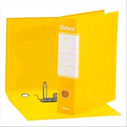 ESSELTE OXFORD G83 REGISTRATORE FORMATO COMMERCIALE 230X300X80 mm COL. GIALLO CONF 6 Pz.