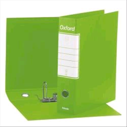 ESSELTE OXFORD G83 REGISTRATORE FORMATO COMMERCIALE 230X300X80 mm COL. LIME CONF 6 Pz.