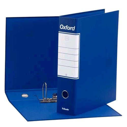 ESSELTE OXFORD G85 REGISTRATORE FORMATO PROTOCOLLO 230X330X80 mm COL. BLU CONF 6 Pz.