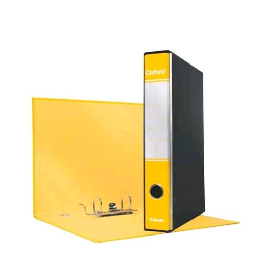 ESSELTE OXFORD G82 REGISTRATORE FORMATO COMMERCIALE 230X300X50 mm COL. GIALLO CONF 8 Pz.
