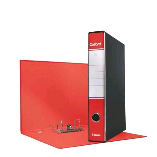 ESSELTE OXFORD G82 REGISTRATORE FORMATO COMMERCIALE 230X300X50 mm COL. ROSSO CONF 8 Pz.