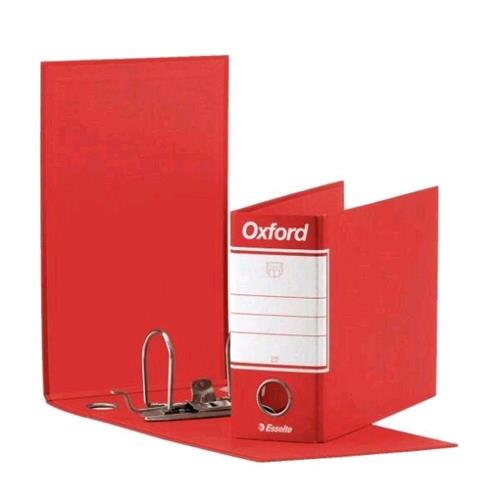 ESSELTE OXFORD G81 REGISTRATORE FORMATO SPECIALE 230X180X80 mm COL. ROSSO