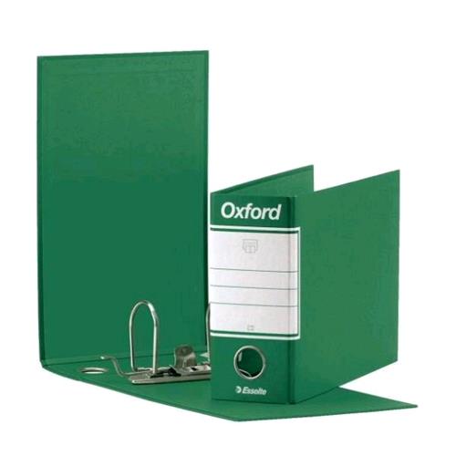 ESSELTE OXFORD G81 REGISTRATORE FORMATO SPECIALE 230X180X80 mm COL. VERDE