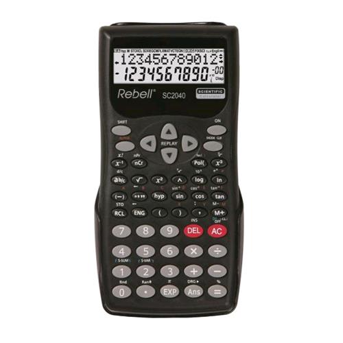 REBELL SC2040 CALCOLATRICE SCENTIFICA 240 FUNZIONI 12 CIFRE COL. NERO