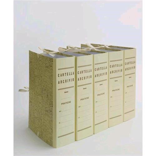 BREFIOCART FALDONI C/LEGACCI INCOLLATI IN CARTONE 250X350 mm DORSO 4 CM COL. BEIGE CONF 25 Pz.