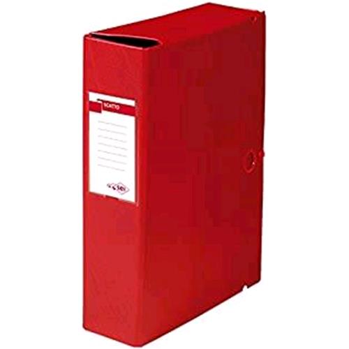 SEI ROTA SCATTO 80 CARTELLA PROGETTO IN COLPAN C/BOTTONI 350X250 mm DORSO 8 CM COL. ROSSO