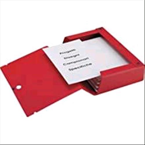 SEI ROTA SCATTO 120 CARTELLA PROGETTO IN COLPAN C/BOTTONI 350X250 mm DORSO 12 CM COL. ROSSO