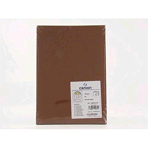 CANSON VIVALDI CARTA A4 185 GR COL. CIOCCOLATO CONF 50 Pz.