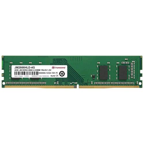 TRANSCEND JETRAM 4GB DDR4 2.666MHz CL 19 DIMM