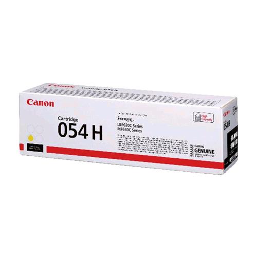 CANON 054 H TONER GIALLO 2.300 PAGINE PER PER IMAGECLASS LBP622, MF641; I-SENSYS LBP621, LBP623, MF641, MF643, MF645; SATERA LBP622