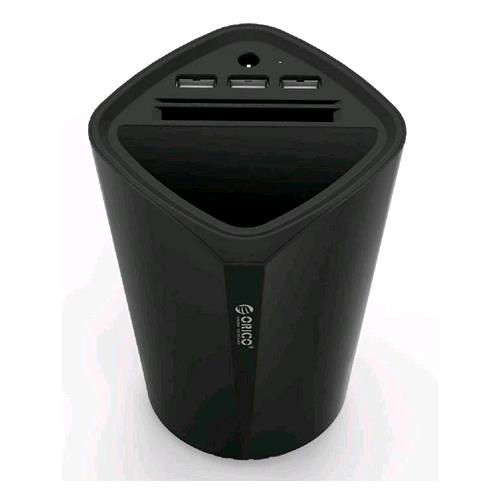 ORICO UCH-C3-BK CARICABATTERIA DA AUTO A TAZZA 3xUSB 3.0 2.4A  NERO