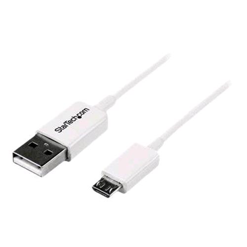 STARTECH CAVO MICRO USB 2.0 Micro-USB Tipo B (M) a USB (M) 1 MT BIANCO