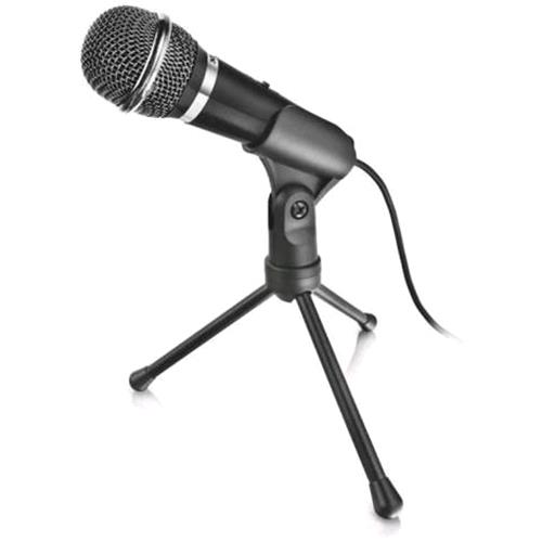 TRUST STARZZ MICROFONO DOTATO DI INTERRUTTORE DI DISATTIVAZIONE AUDIO JACK 3.5mm E BASE A TREPPIEDE