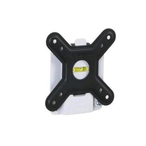 NILOX STAFFA FISSA VESA: 75 X 75 100 X 100 PER TV FINO A 23" MAX 15 KG BOLLA DI LIVELLA INTEGRATA
