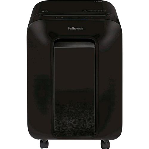 FELLOWES LX201 INTELLIBAR DISTRUGGIDOCUMENTI A MICROFRAMMENTO CESTINO 22LT CAPACITA' 12 FOGLI NERO