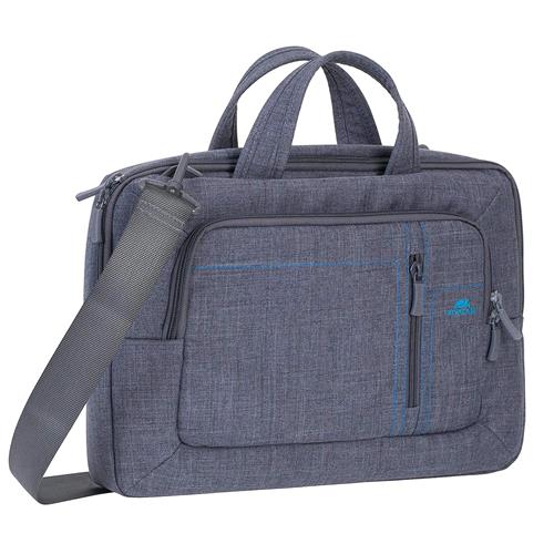 RIVACASE 7520 BORSA CON TRACOLLA PER NOTEBOOK DA 13.3" IN POLISTIRENE GRIGIO 