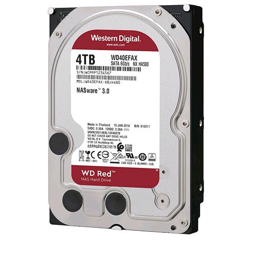 WESTERN DIGITAL RED HDD 4.000GB SATA III 3.5" 5.400 rpm 256MB