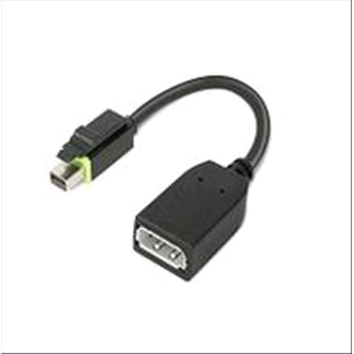 LENOVO 4X90Q93975 ADATTATORE MINI DISPLAY PORT MASCHIO/DISPLAY PORT FEMMINA COLORE NERO