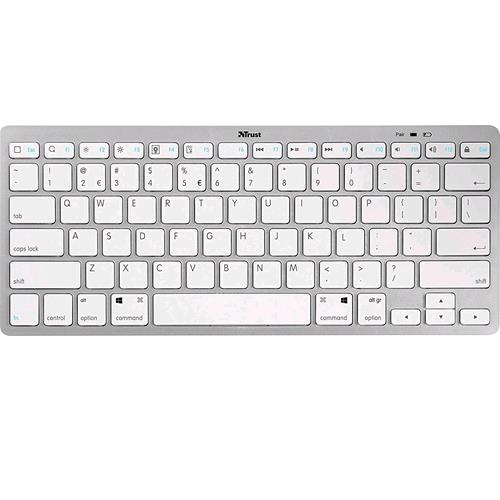 TRUST NADO TASTIERA WIRELESS BLUETOOTH LAYOUT ITALIANO BIANCO