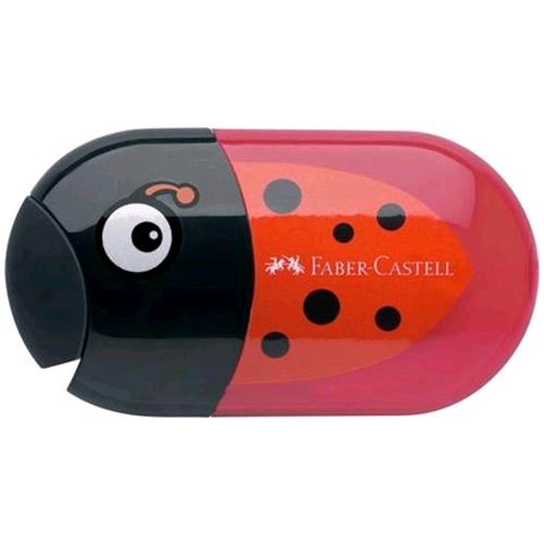 FABER CASTELL ANIMAL COCCINELLA TEMPERAMATITE 2 FORI CONF 5 Pz. 