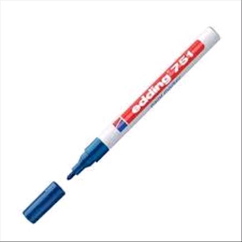 EDDING 751 MARCATORE PERMANENTE PUNTA TONDA 2 mm BLU CONF 10 Pz.
