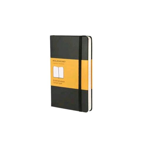 MOLESKINE TACCUINO CLASSIC POCKET 130X210 mm CON ELASTICO QUADRETTI 5M 192 FOGLI 70 GR COPERTINA MORBIDA NERO