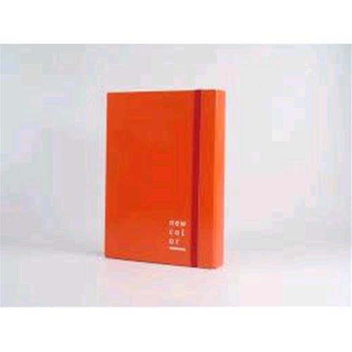 BREFIOCART NEW COLOR CARTELLE C/ELASTICO PIATTO IN CARTONCINO PLASTIFICATO 250X350MM A4 DORSO 5CM ROSSO