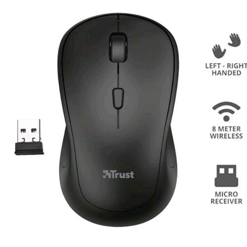 TRUST TM-250 MOUSE WIRELESS 3 PULSANTI 1.600 DPI BLACK