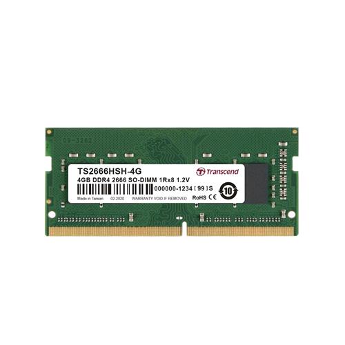 TRANSCEND TS2666HSH-4G MEMORIA RAM 4GB 2.666MHz TIPOLOGIA SO-DIMM TECNOLOGIA DDR4