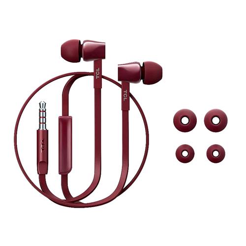 TCL MTRO100RD AURICOLARE CON MICROFONO IN-EAR EXTRA BASS ROSSO