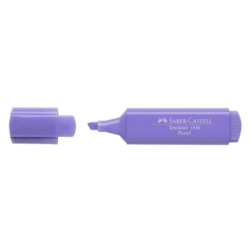 FABER CASTELL TEXTLINER 46 PASTELL EVIDENZIATORE PUNTA A SCALPELLO 1/5 mm LILLA CONF 10 Pz.