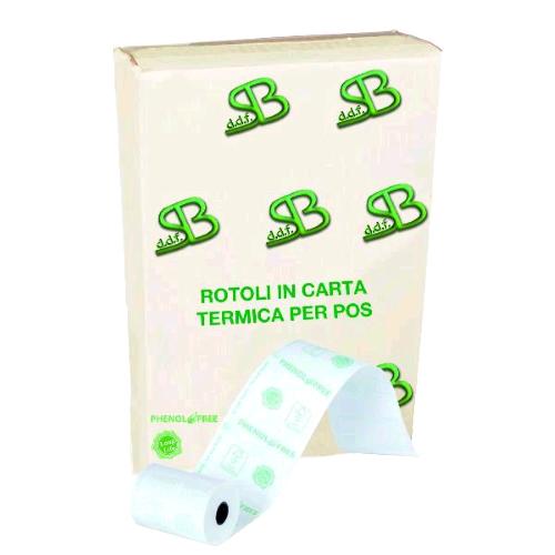 SA.BA.CART CARTA TERMICA IN ROTOLI PER POS SABAPLUS MM57X20MT ANIMA 12 mm CONF 10 Pz.