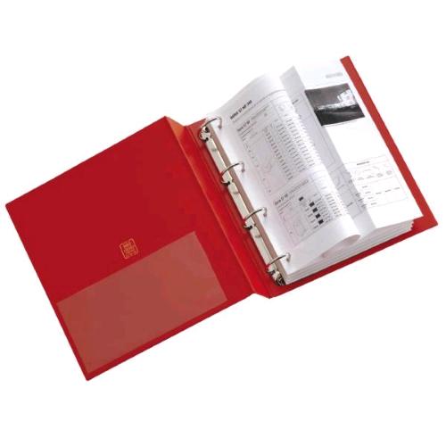 SEI ROTA STELVIO RACCOGLITORE 4 ANELLI TONDI 30MM IN COLPAN 220X300MM A4 DORSO 3CM BLU