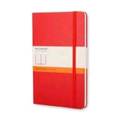 MOLESKINE TACCUINO LARGE CLASSIC PAGINA A RIGHE CON ELASTICO COPERTINA RIGIDA 240 PAGINE ROSSO