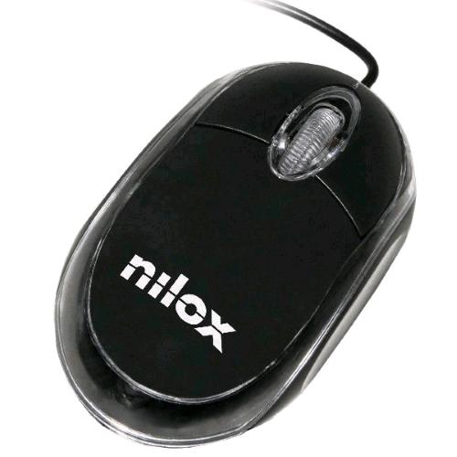NILOX MINI MOUSE OTTICO USB 3 TASTI NERO