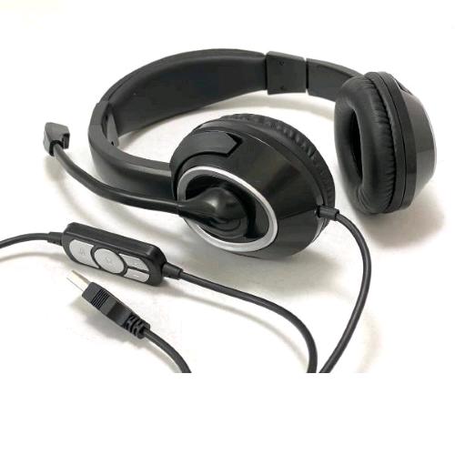 EDS Group 381287 - CONCEPTRONIC POLONA01B CUFFIE CON FILO E MICROFONO USB  NERO - Conceptronic (INFORMATICA - CUFFIE E MICROFONI PC)